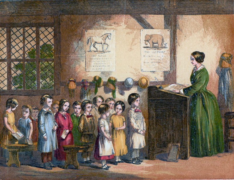 Børn søger en velsignelse af English School