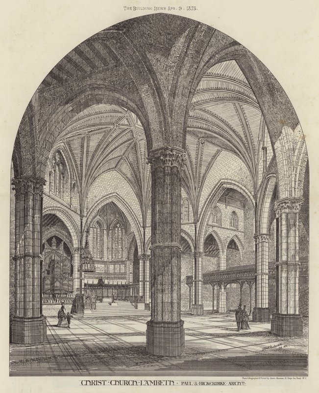 Christ Church, Lambeth (gravering) af English School