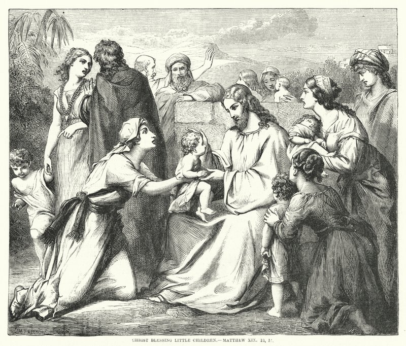 Kristus velsigner små børn, Matthæus XIX af English School