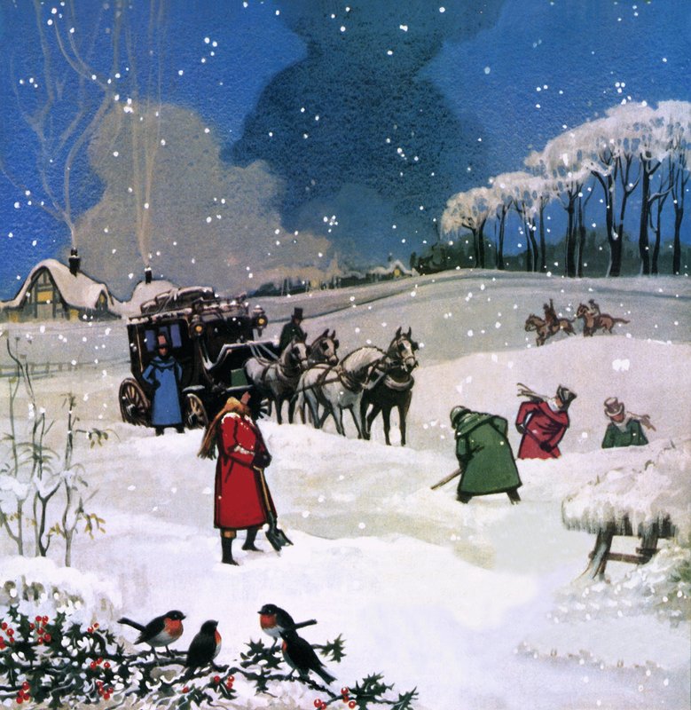 Julescene af English School