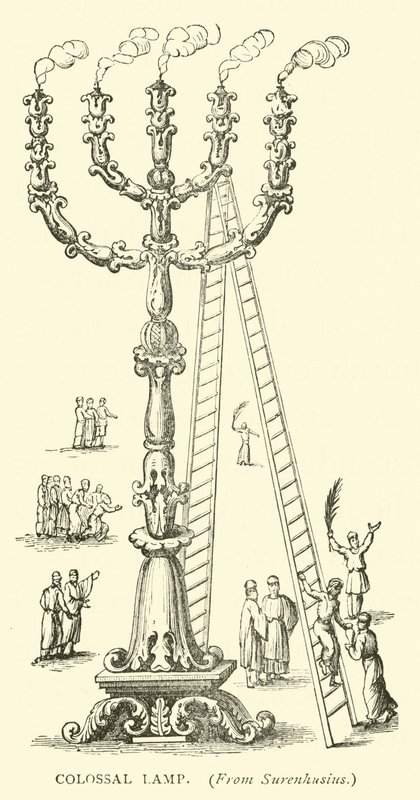 Kolossal lampe af English School