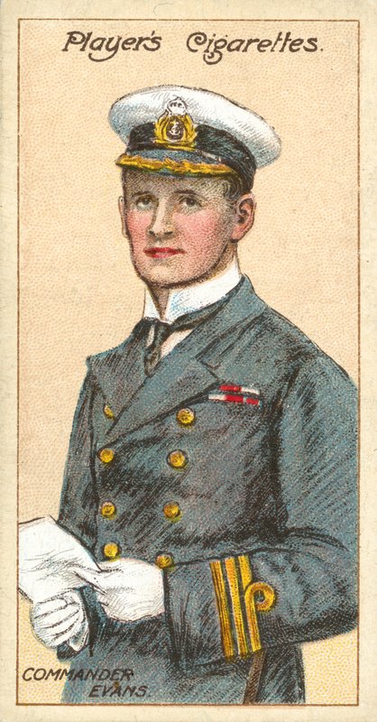 Kommandør Evans (chromolitho) af English School