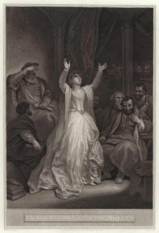 Fordømmelse af Anne Boleyn af English School