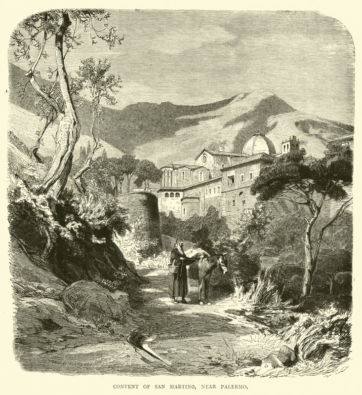 Klosteret San Martino, nær Palermo af English School