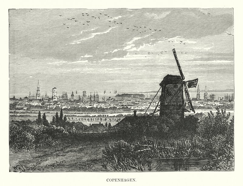København (gravering) af English School