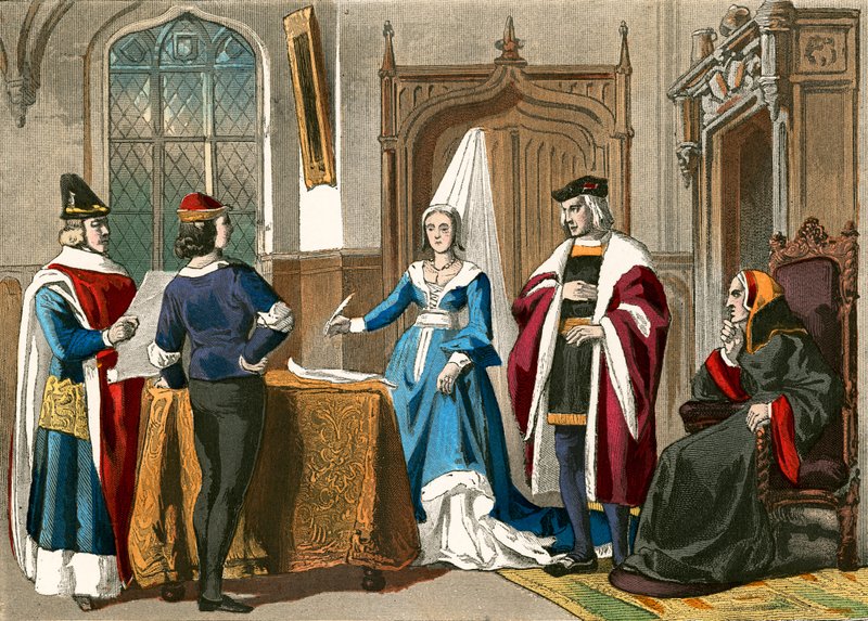 Kostumer 1480 af English School