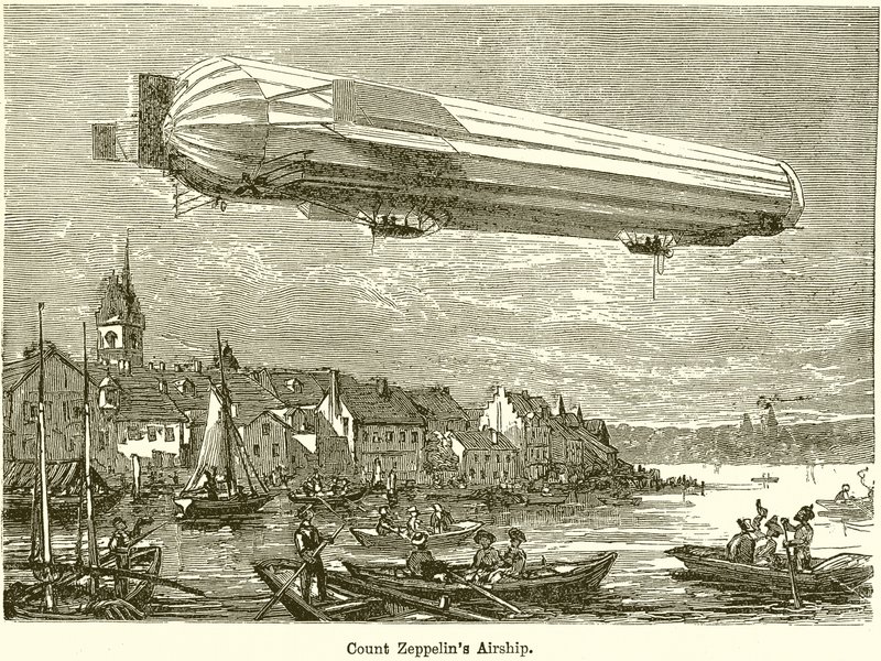 Greve Zeppelins luftskib af English School