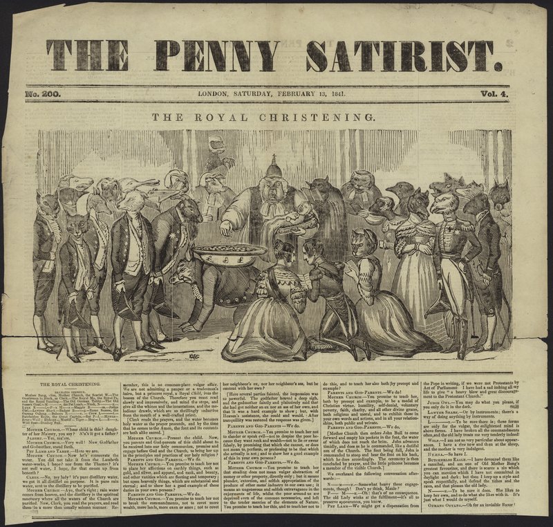 Cover af The Penny Satirist af English School