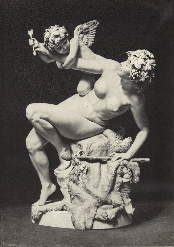 Amor og Bacchante af English School