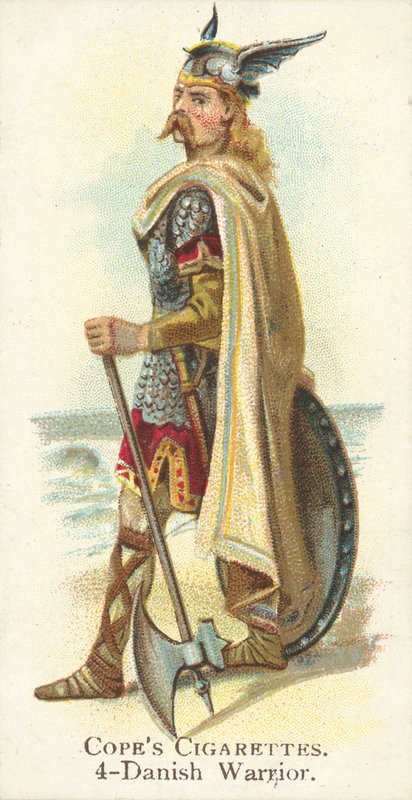 Danish Warrior (chromolitho) af English School