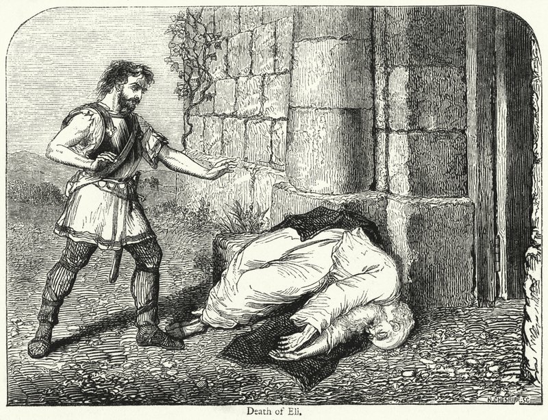 Elis død (gravering) af English School