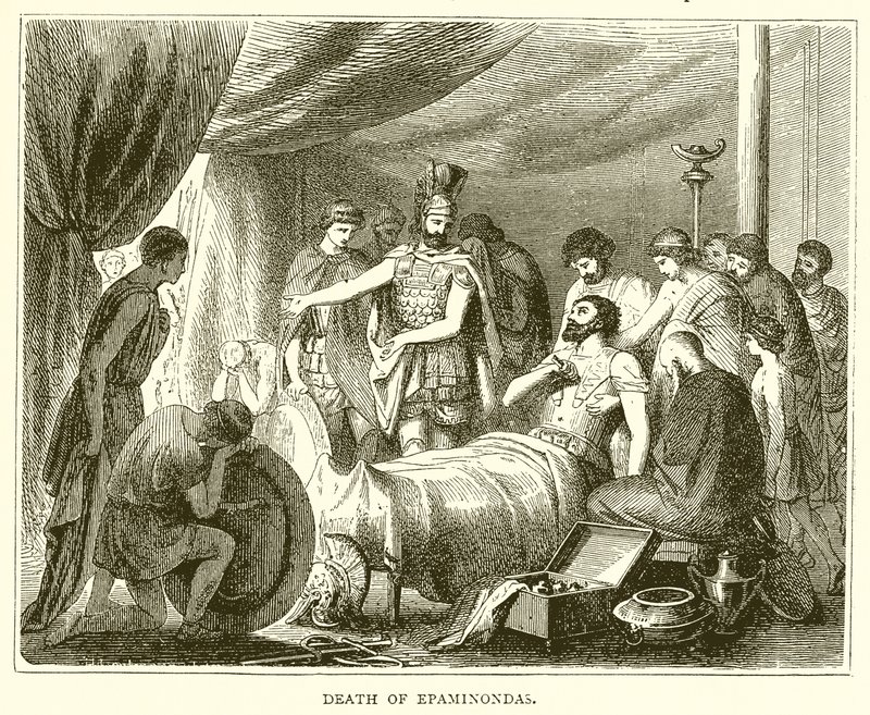 Epaminondas død af English School
