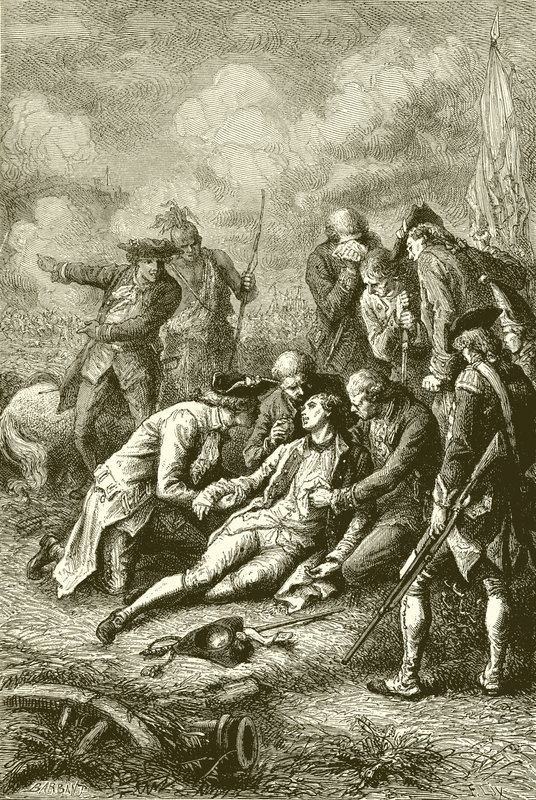 General James Wolfes død af English School