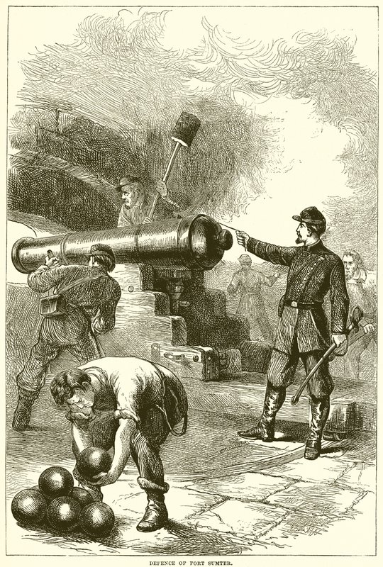 Forsvar af Fort Sumter af English School