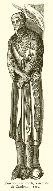 Don Ramon Folch, Viscount of Cardona. 1320 af English School