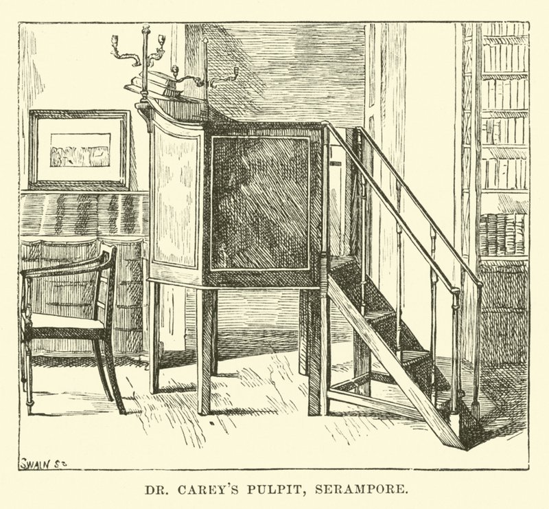 Dr. Careys Prædikestol, Serampore af English School