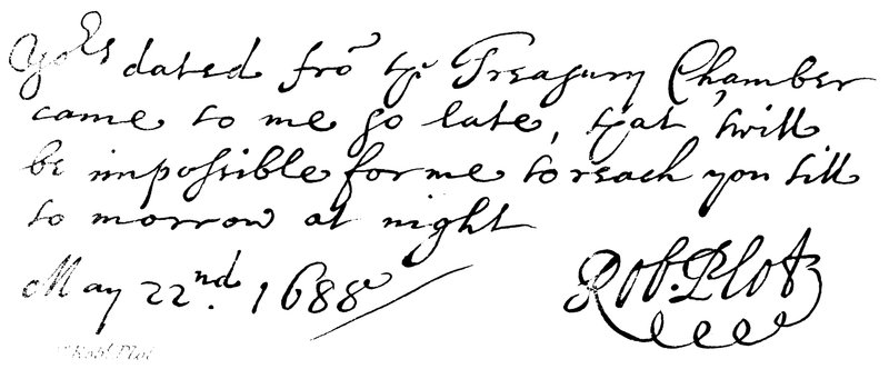 Dr. Robert Plot af English School