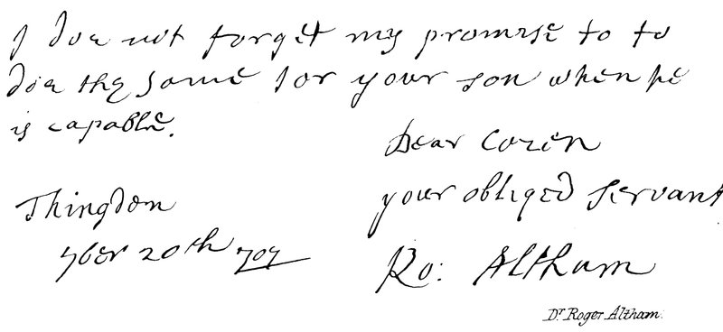 Dr. Roger Altham af English School