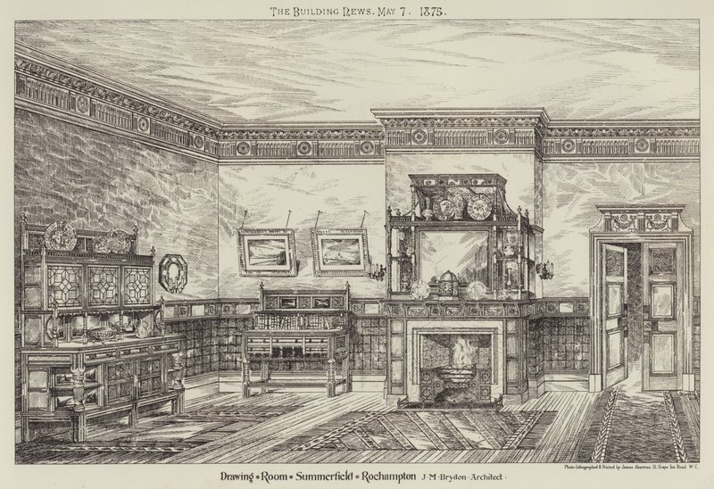 Tegnesal, Summerfield, Roehampton (gravering) af English School