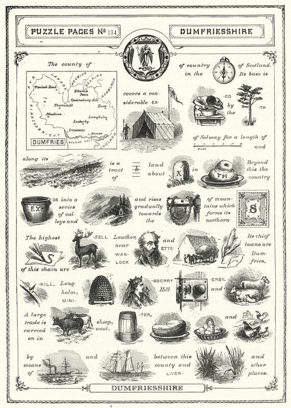 Dumfriesshire (gravering) af English School