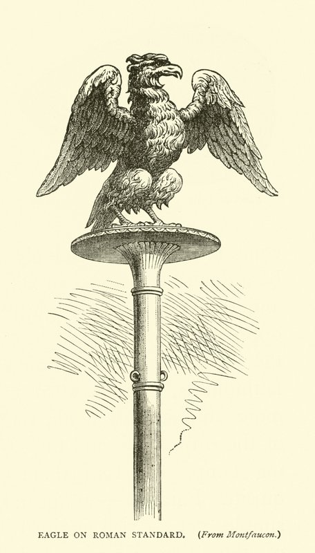Eagle på Roman Standard af English School