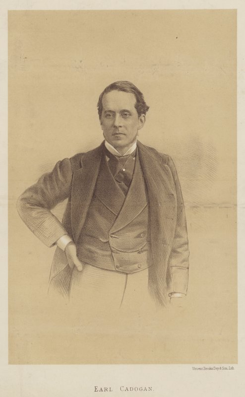 Jarl Cadogan, vicekonge af Irland (litho) af English School