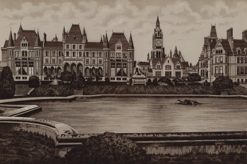 Eaton Hall, østfronten af English School