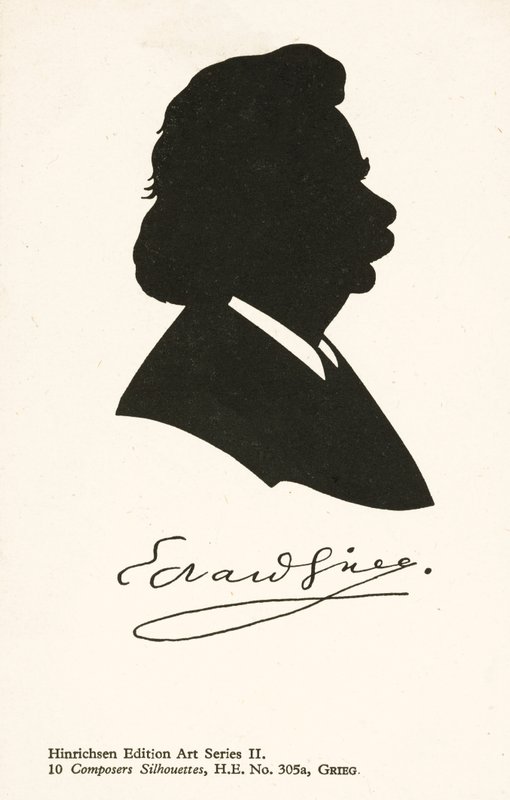 Edvard Grieg, norsk komponist (litho) af English School
