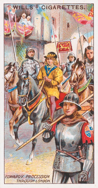 Edward V procession gennem London af English School