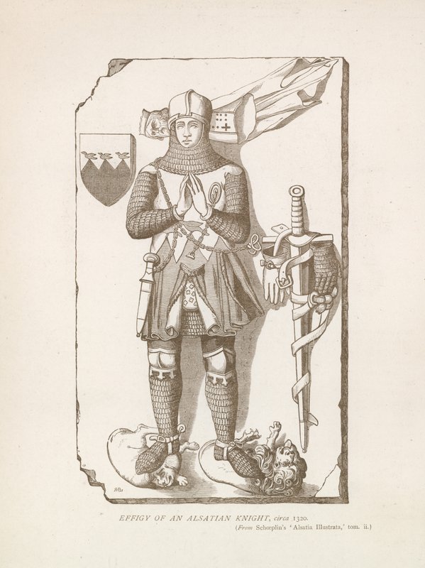 Billede af en alsacisk ridder, c 1320 af English School