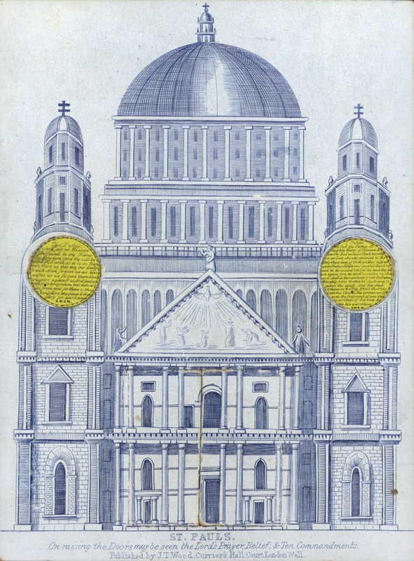 Højde af St Pauls Cathedral af English School