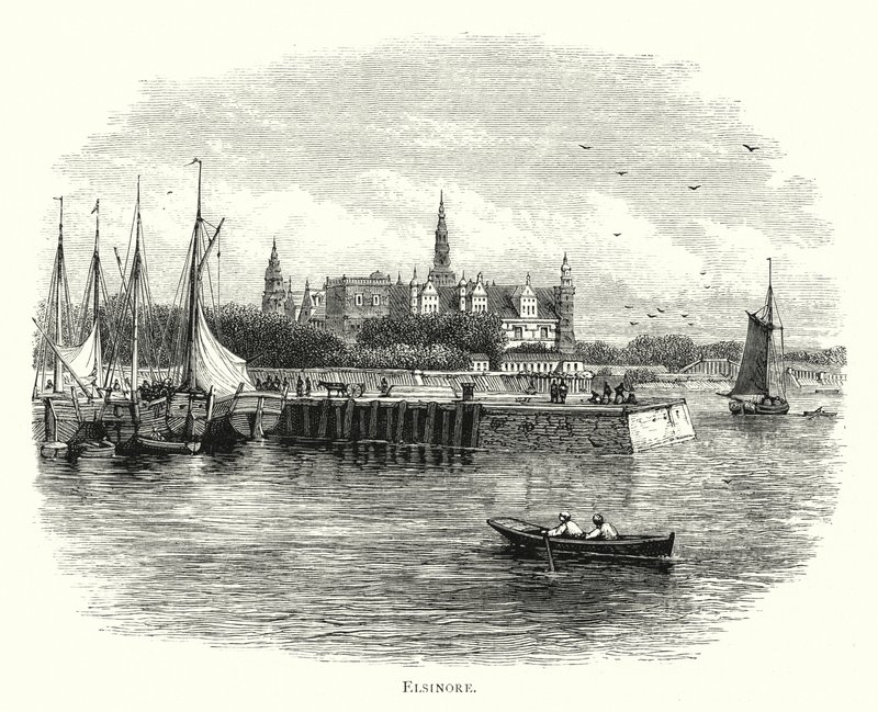 Helsingør (gravering) af English School