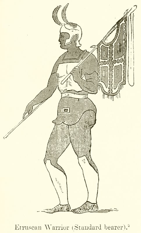 Etruskisk kriger (standardbærer) af English School