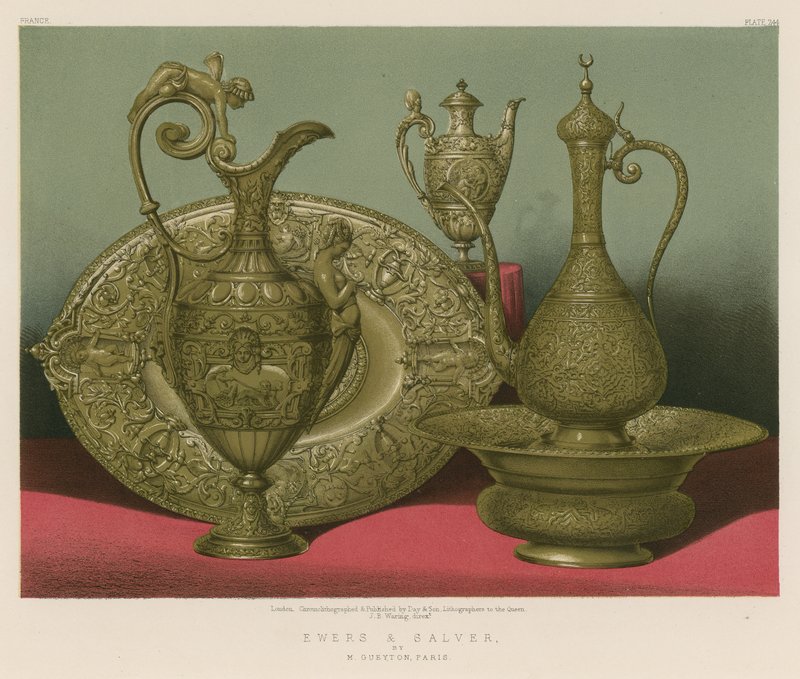 Ewers og Salver af M Gueyton, Paris af English School