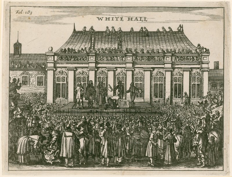 Henrettelse af kong Charles I i Whitehall af English School