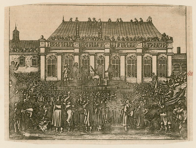 Henrettelse af kong Charles I i Whitehall af English School