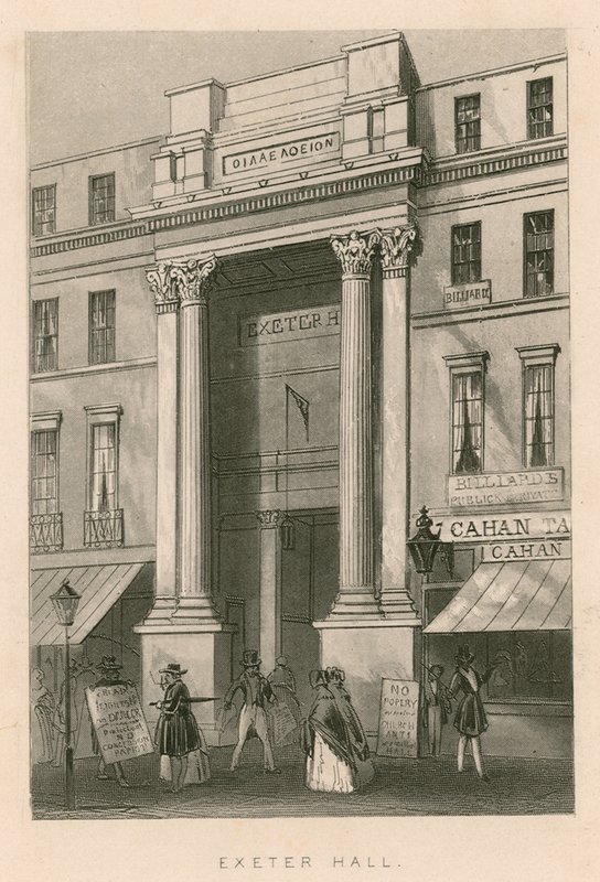 Exeter Hall, Strand, London af English School