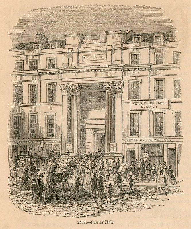 Exeter Hall, Strand, London af English School