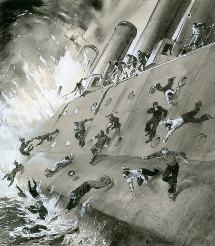 Eksplosion af HMS Natal i 1915 af English School