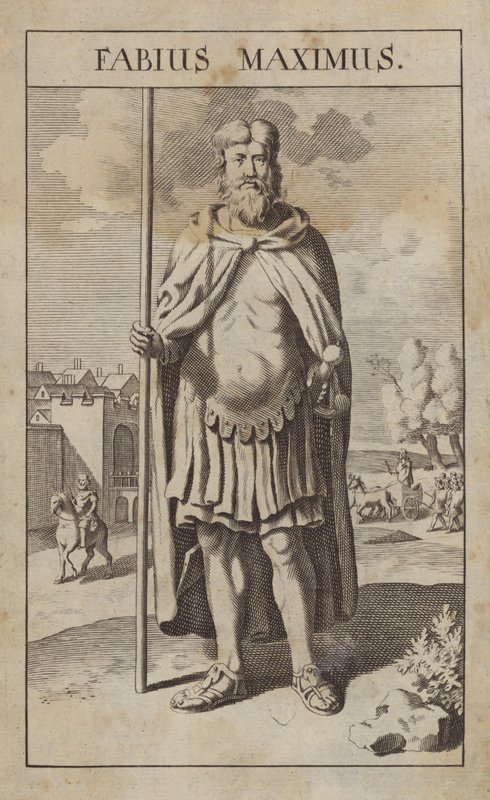 Fabius Maximus, romersk politiker og general (gravering) af English School
