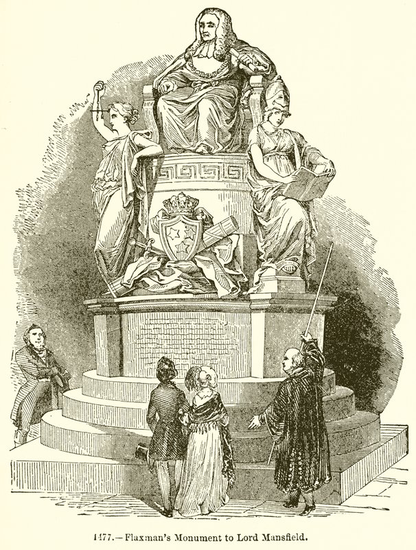 Flaxmans monument til Lord Mansfield af English School
