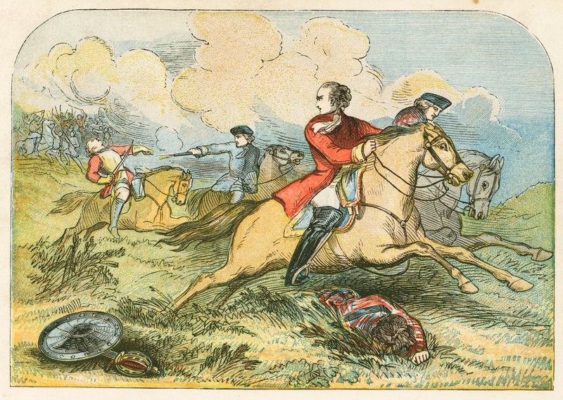 Flight of the Pretender ved Culloden af English School