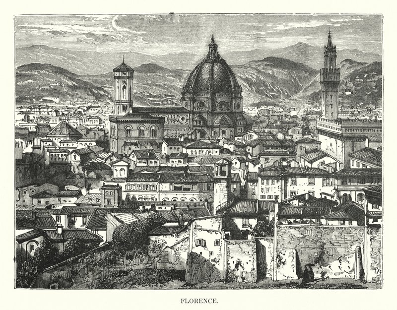 Firenze (gravering) af English School