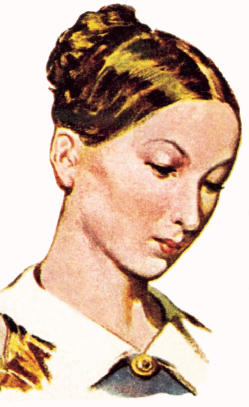 Florence Nightingale som ung kvinde af English School