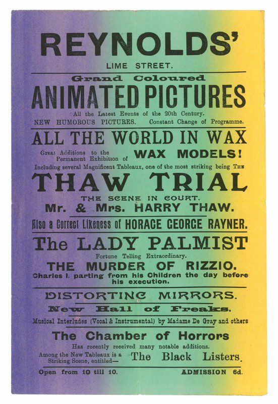 Flyer til Reynolds Lime Street, London af English School