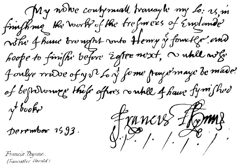 Francis Thynne, (Lancaster Herald) af English School