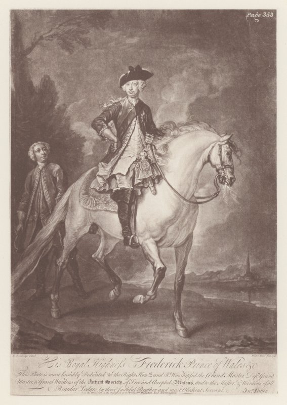 Frederick, prins af Wales (litho) af English School