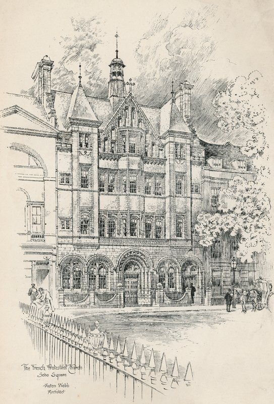Fransk protestantisk kirke, Soho Square af English School