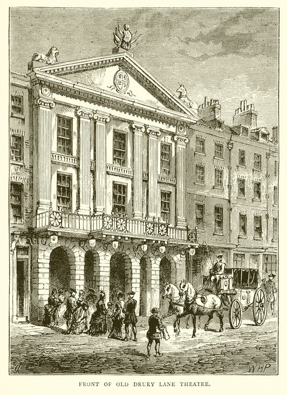 Foran Old Drury Lane Theatre af English School