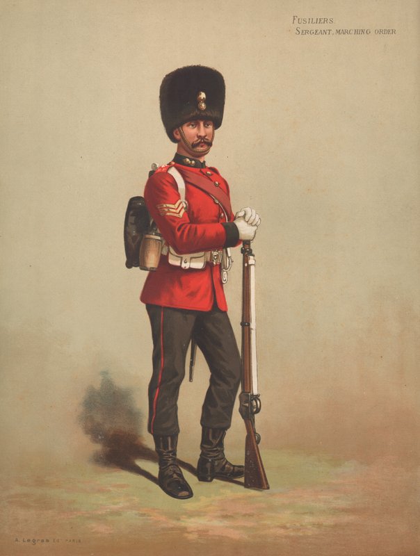 Fusiliers, Sergent, Marching Order af English School